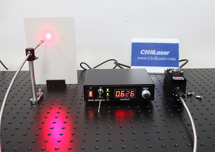 670nm 500mW Red Fiber Coupled Laser Lab Laser System